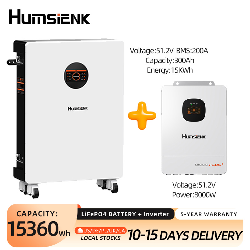 Humsienk 48V 300Ah LiFePO4 Blu - Mppt Hybrid Inverter 48V 8Kw 3 Phase ulasan dan harga