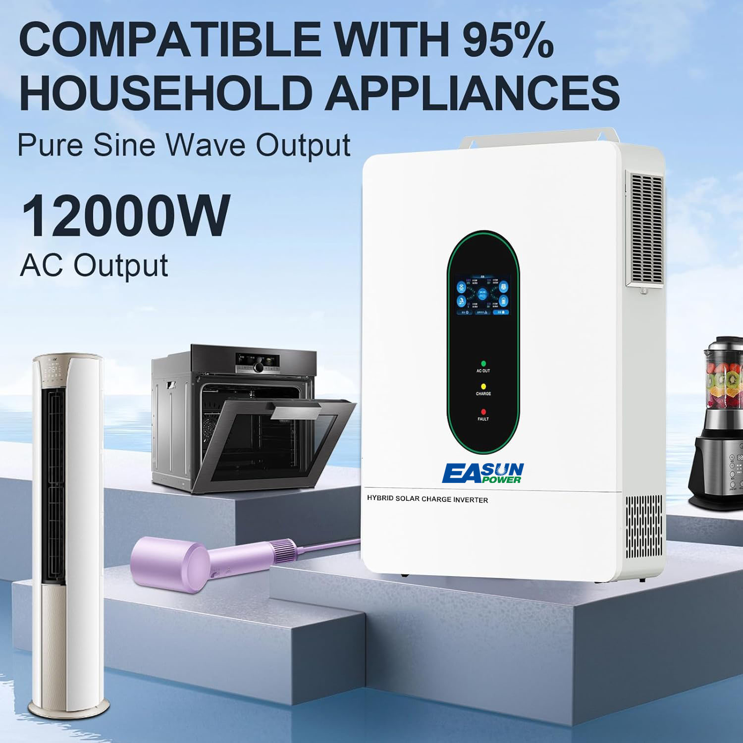 EASUN POWER 12KW Split Phase I - Grid Tie Inverter Limiter 2000W ulasan dan harga