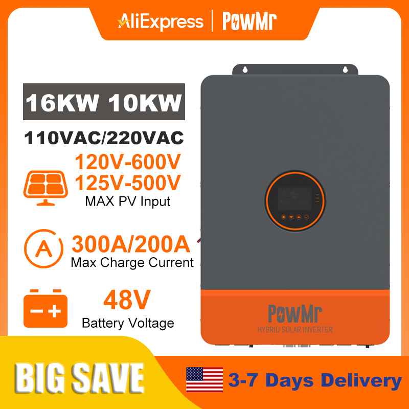 PowMr 16KW 10KW Split Phase In - Split Phase Inverter 10Kw 110V 220V ulasan dan harga
