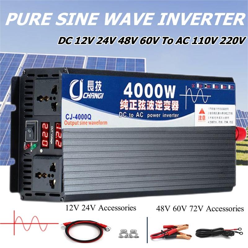 4000W/5000W/5500W/3000W Pure S - Inverter Pure Sine Wave 60Hz 120V 3000W ulasan dan harga